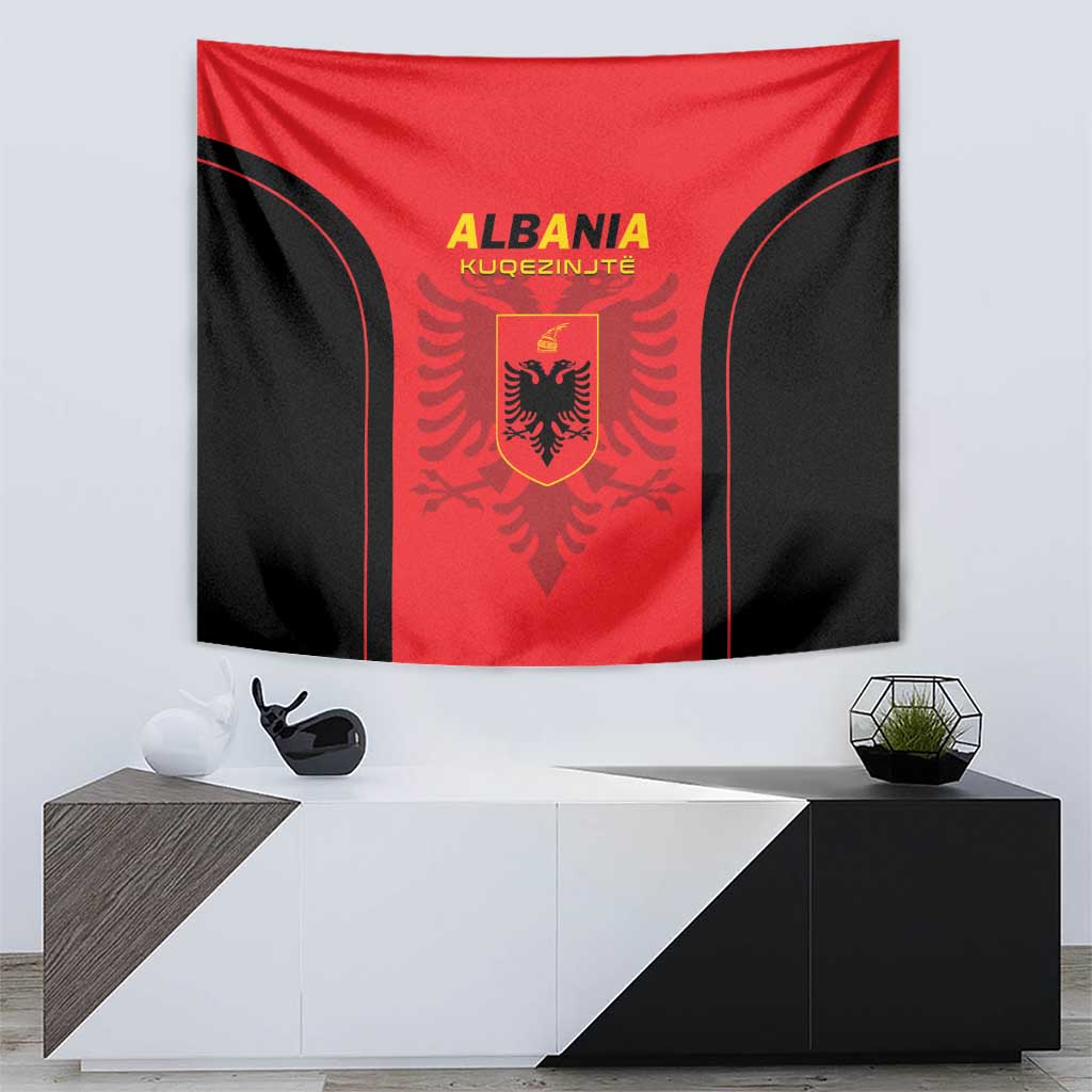 Albania 2024 Football Tapestry Come On Kuqezinjte - Wonder Print Shop