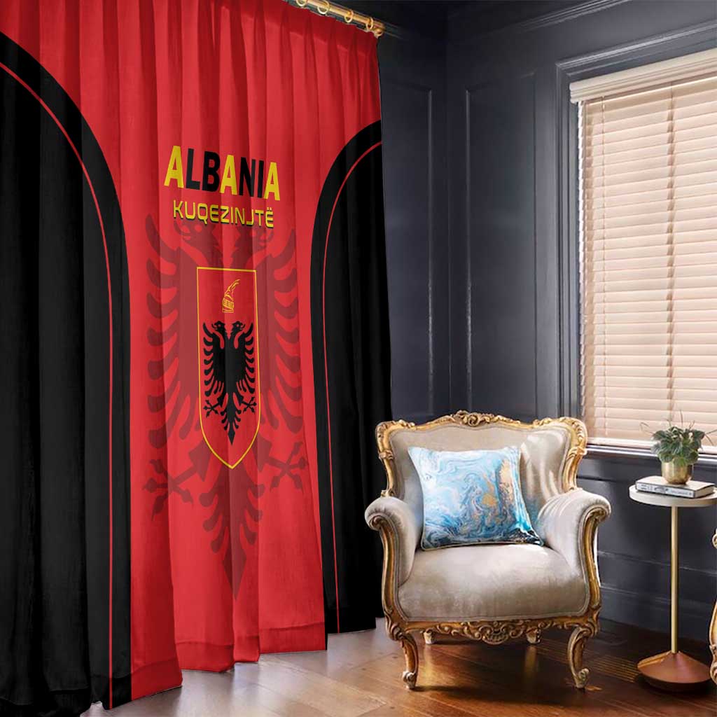 Albania 2024 Football Window Curtain Come On Kuqezinjte - Wonder Print Shop
