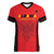 Custom Albania 2024 Football Women V-Neck T-Shirt Come On Kuqezinjte - Wonder Print Shop