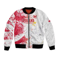 Custom Poland 2024 Football Bomber Jacket Orly Go Champions - Wonder Print Shop