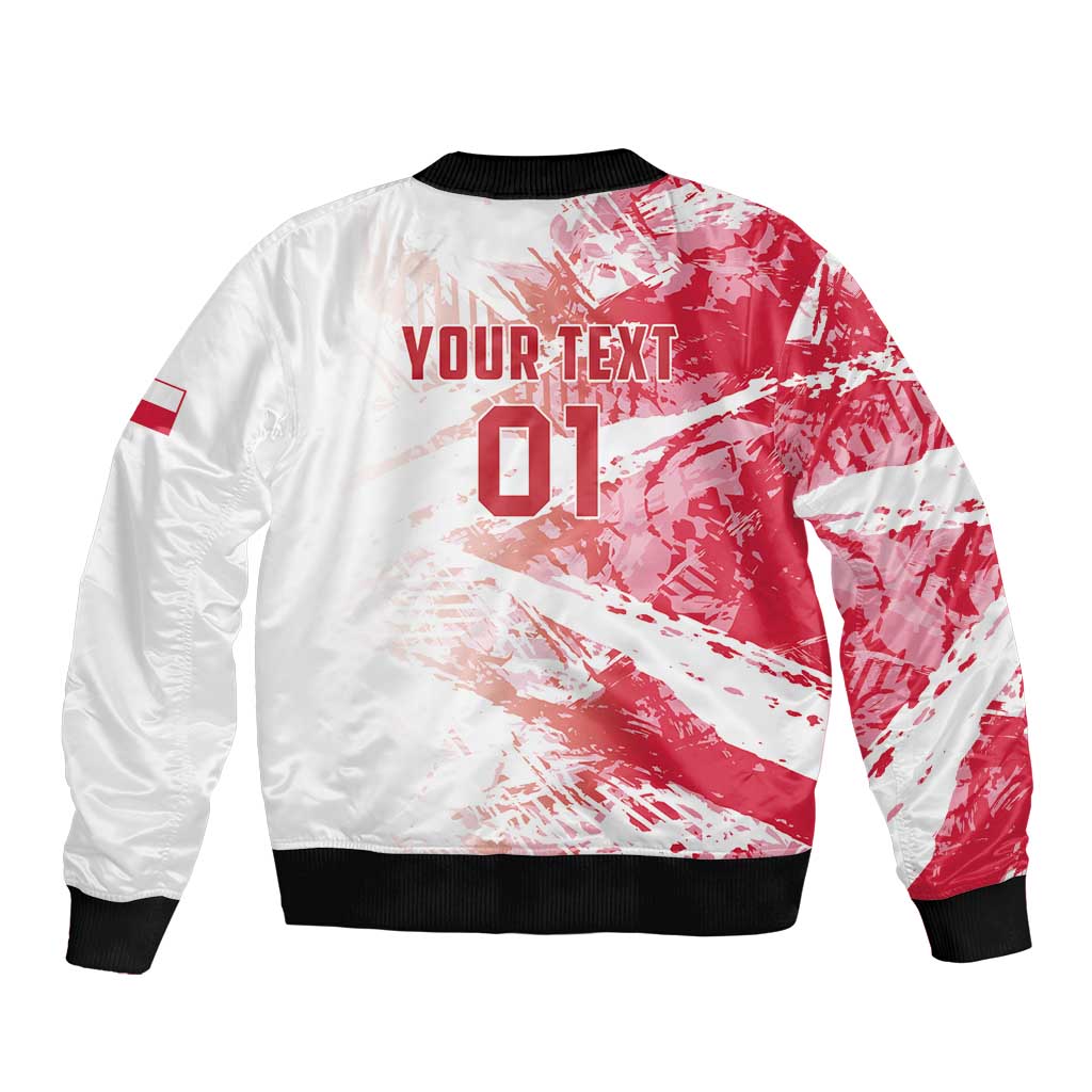Custom Poland 2024 Football Bomber Jacket Orly Go Champions - Wonder Print Shop