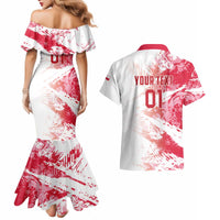 Custom Poland 2024 Football Couples Matching Mermaid Dress and Hawaiian Shirt Orly Go Champions - Wonder Print Shop