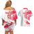 Custom Poland 2024 Football Couples Matching Off Shoulder Short Dress and Hawaiian Shirt Orly Go Champions - Wonder Print Shop