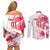 Custom Poland 2024 Football Couples Matching Off Shoulder Short Dress and Long Sleeve Button Shirt Orly Go Champions - Wonder Print Shop