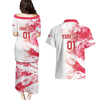 Custom Poland 2024 Football Couples Matching Puletasi and Hawaiian Shirt Orly Go Champions - Wonder Print Shop