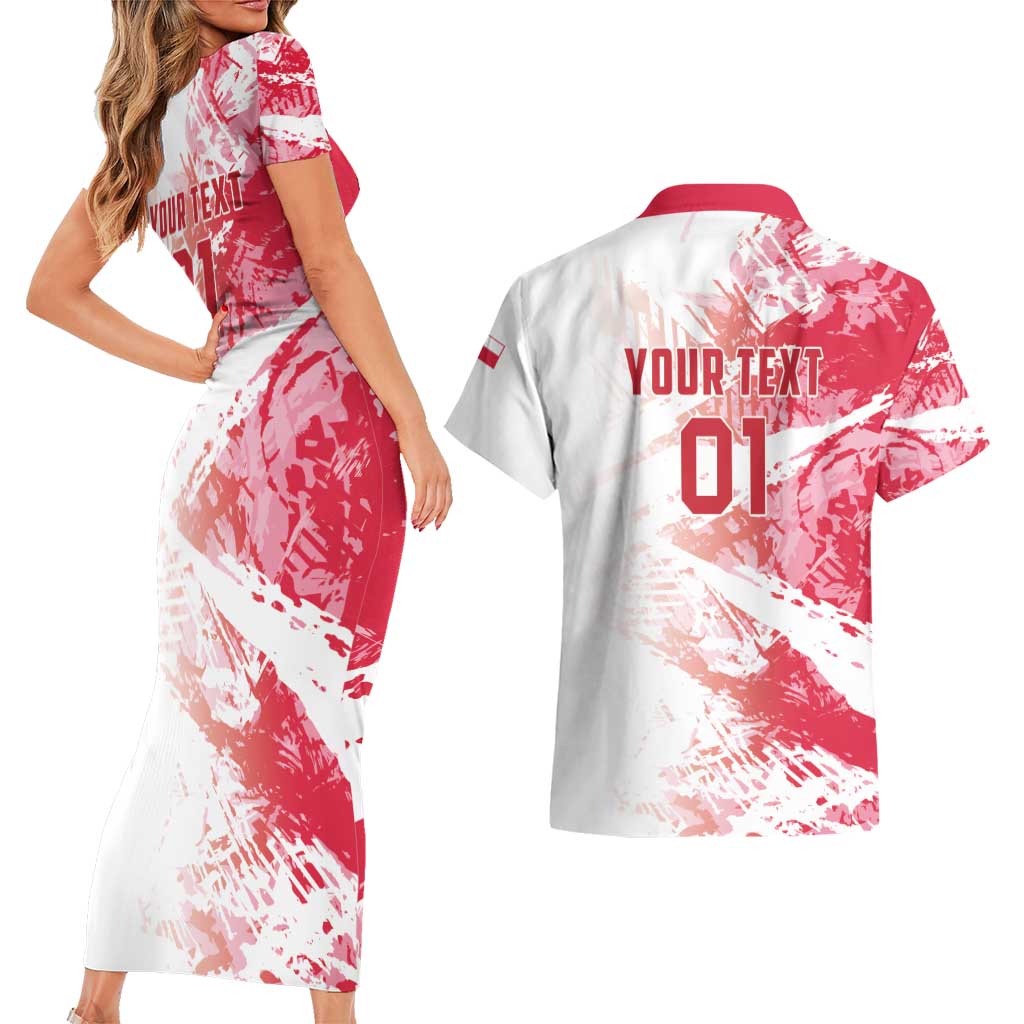 Custom Poland 2024 Football Couples Matching Short Sleeve Bodycon Dress and Hawaiian Shirt Orly Go Champions - Wonder Print Shop