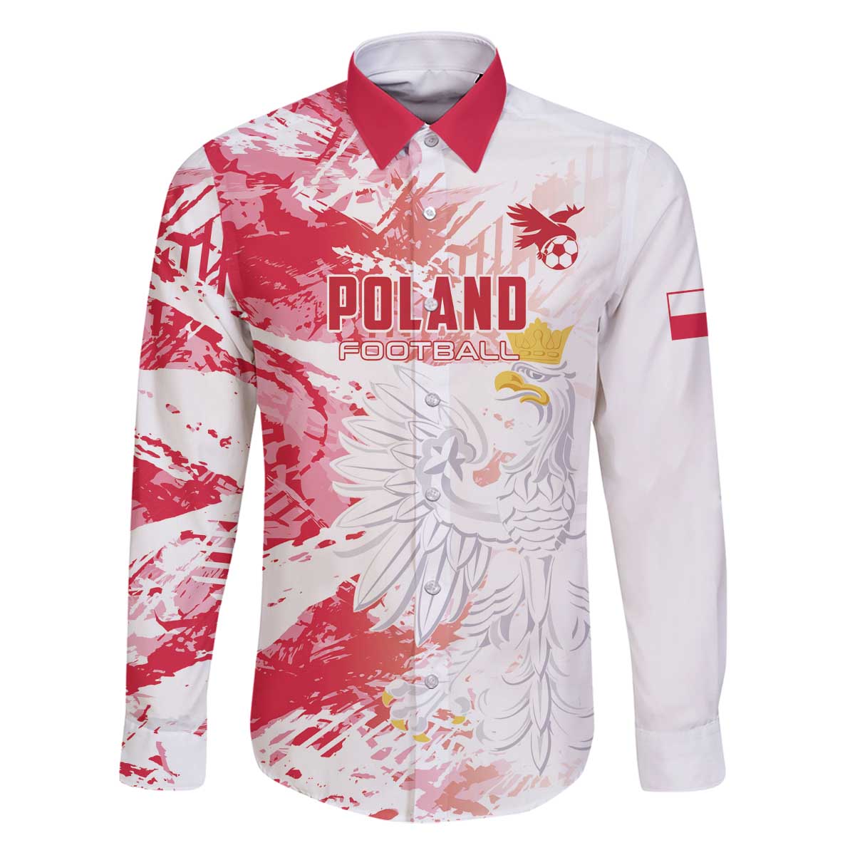 Custom Poland 2024 Football Family Matching Puletasi and Hawaiian Shirt Orly Go Champions - Wonder Print Shop