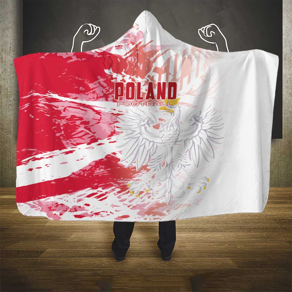 Poland 2024 Football Hooded Blanket Orly Go Champions