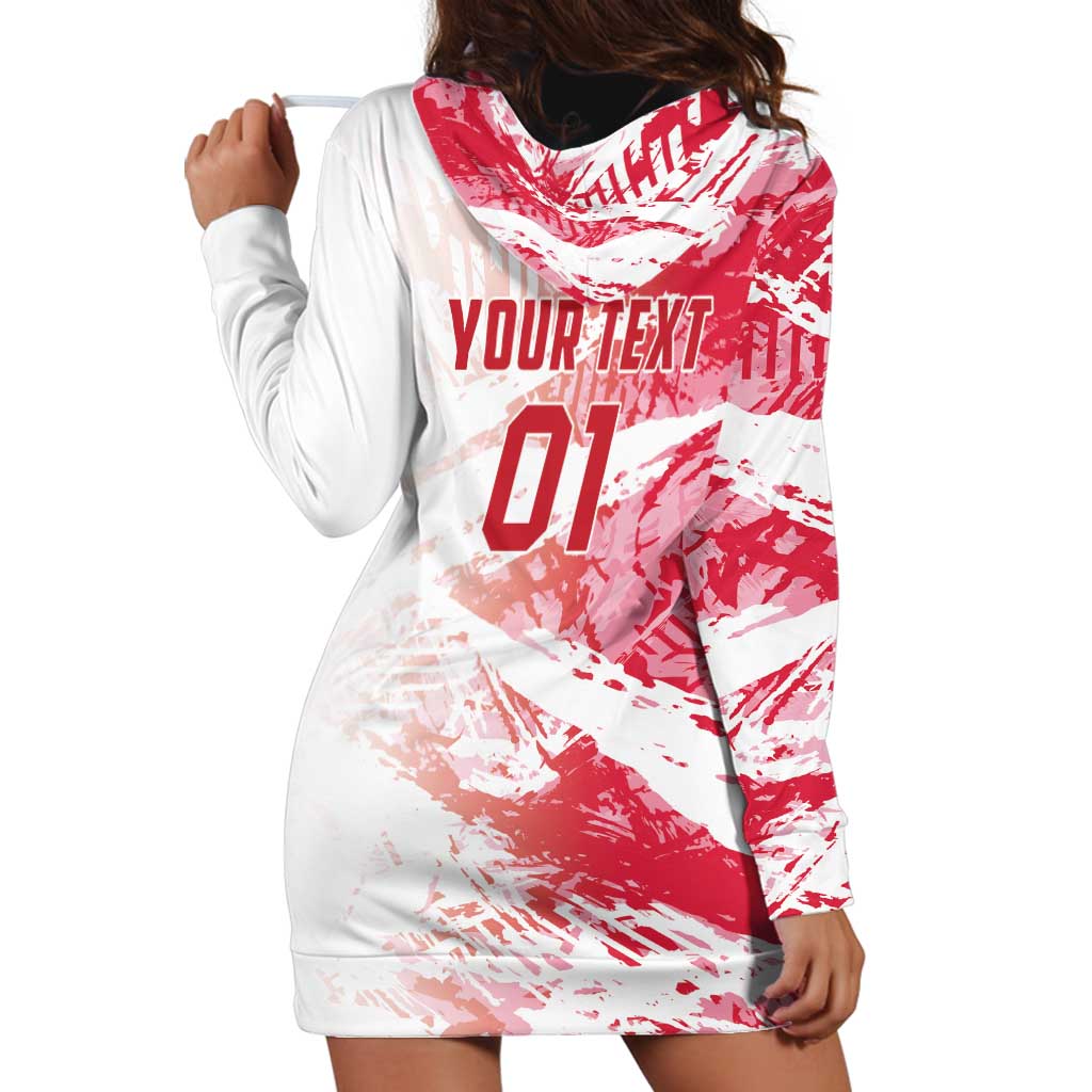 Custom Poland 2024 Football Hoodie Dress Orly Go Champions - Wonder Print Shop