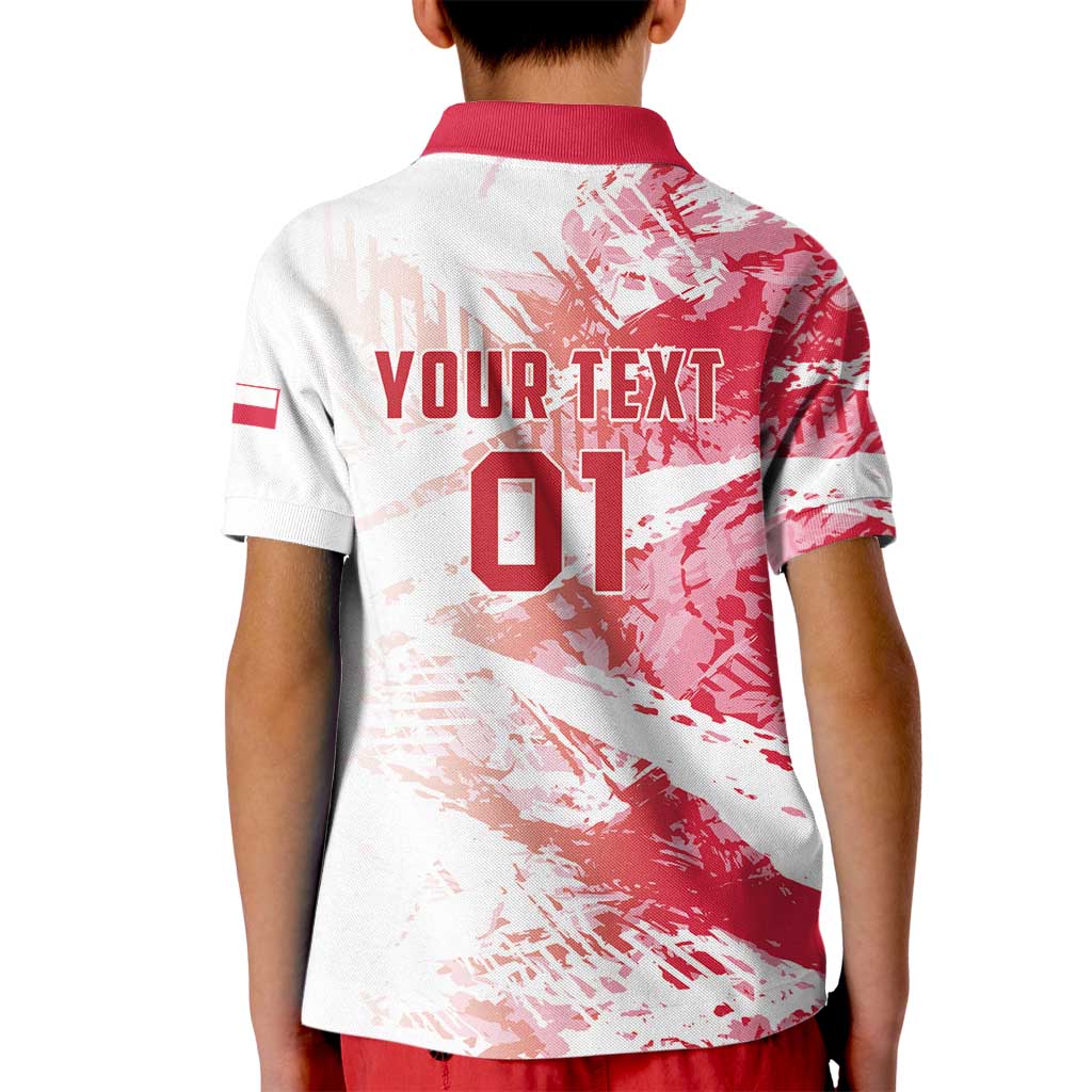 Custom Poland 2024 Football Kid Polo Shirt Orly Go Champions - Wonder Print Shop