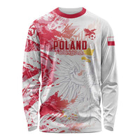 Custom Poland 2024 Football Long Sleeve Shirt Orly Go Champions - Wonder Print Shop