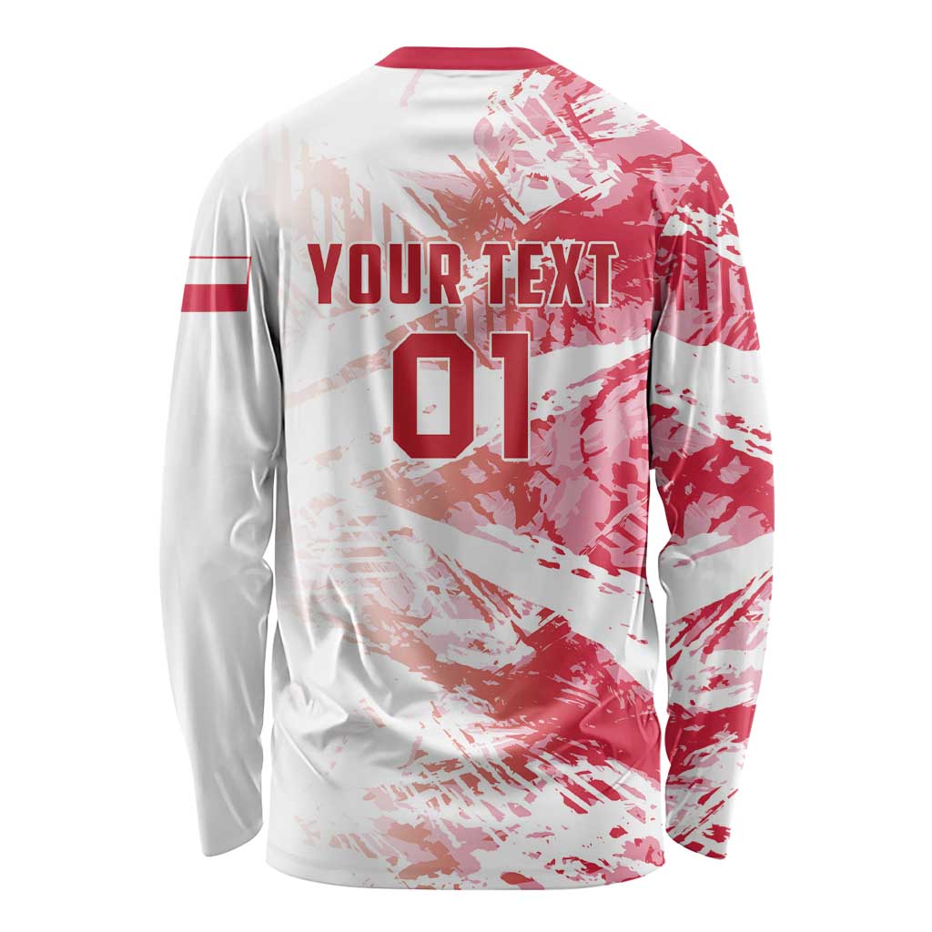 Custom Poland 2024 Football Long Sleeve Shirt Orly Go Champions - Wonder Print Shop