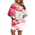 Custom Poland 2024 Football Off Shoulder Short Dress Orly Go Champions - Wonder Print Shop