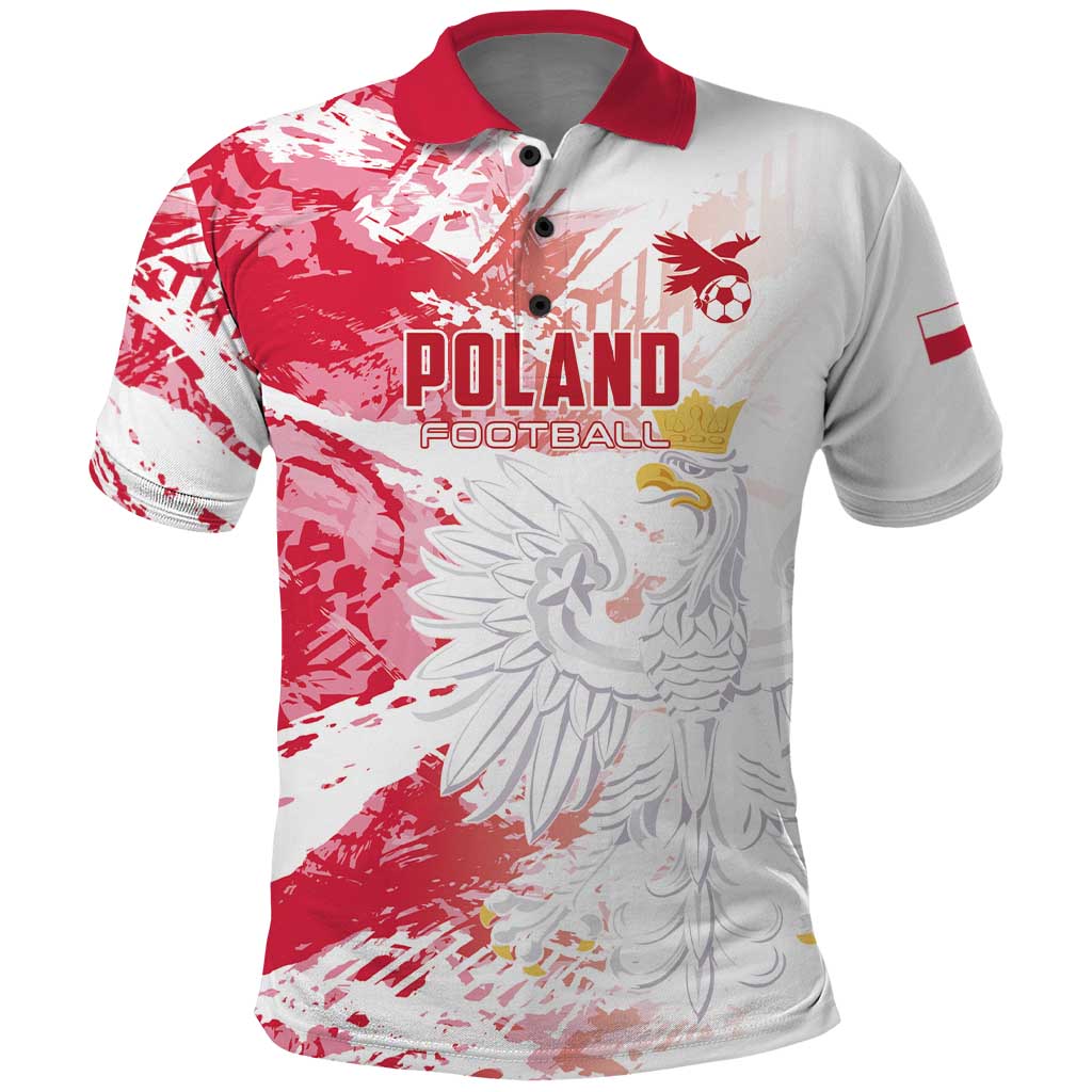 Custom Poland 2024 Football Polo Shirt Orly Go Champions - Wonder Print Shop