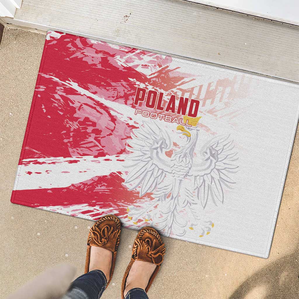 Poland 2024 Football Rubber Doormat Orly Go Champions - Wonder Print Shop
