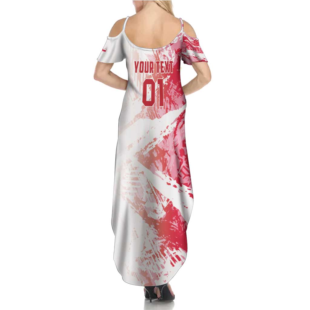 Custom Poland 2024 Football Summer Maxi Dress Orly Go Champions - Wonder Print Shop