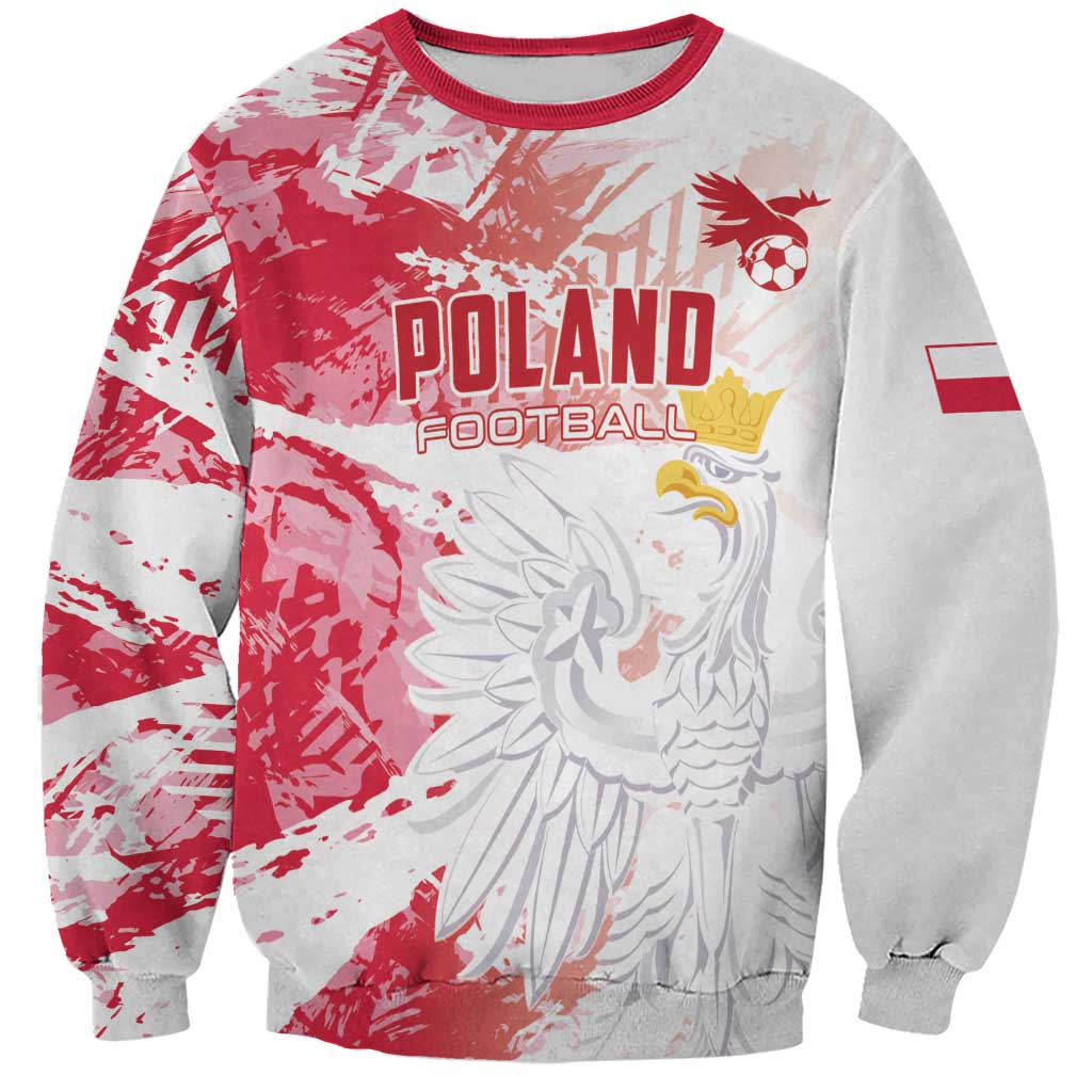 Custom Poland 2024 Football Sweatshirt Orly Go Champions - Wonder Print Shop