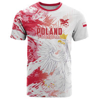 Custom Poland 2024 Football T Shirt Orly Go Champions - Wonder Print Shop