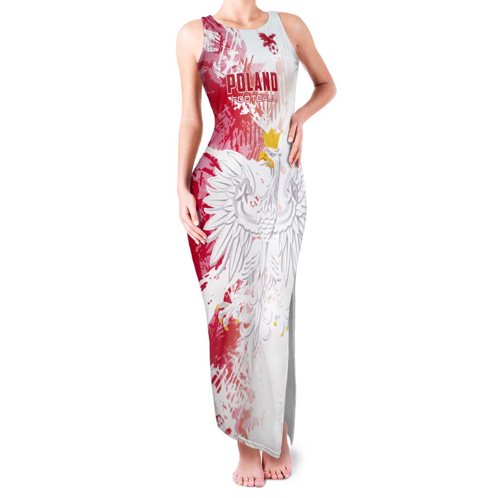 Custom Poland 2024 Football Tank Maxi Dress Orly Go Champions - Wonder Print Shop