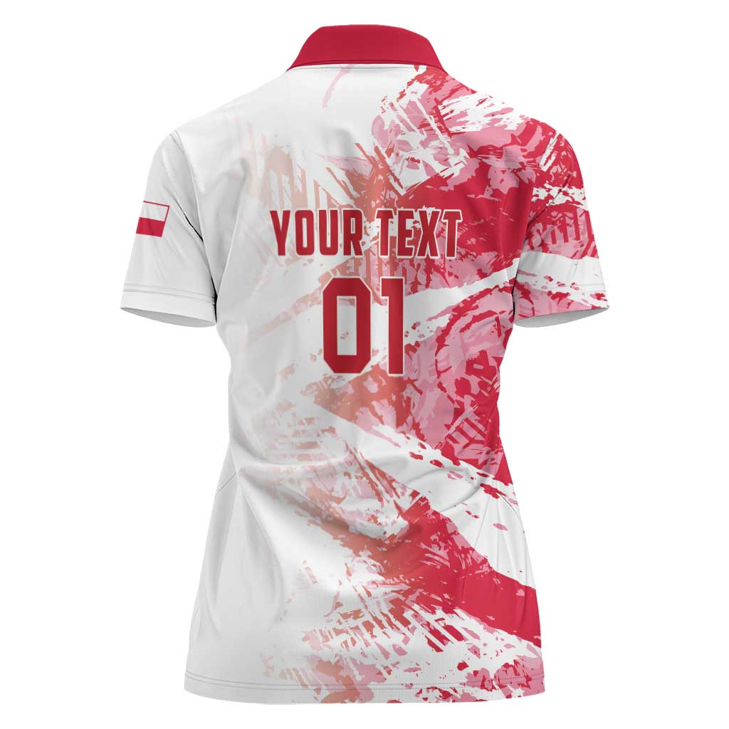 Custom Poland 2024 Football Women Polo Shirt Orly Go Champions - Wonder Print Shop