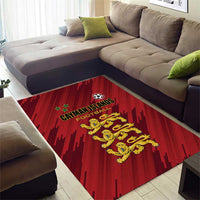 Football Cayman Islands Area Rug The Turtles Come On - Wonder Print Shop