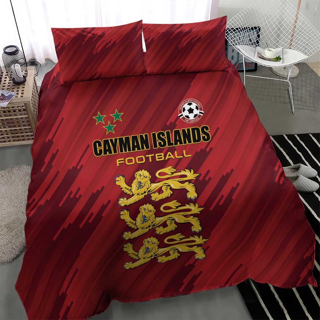 Football Cayman Islands Bedding Set The Turtles Come On - Wonder Print Shop