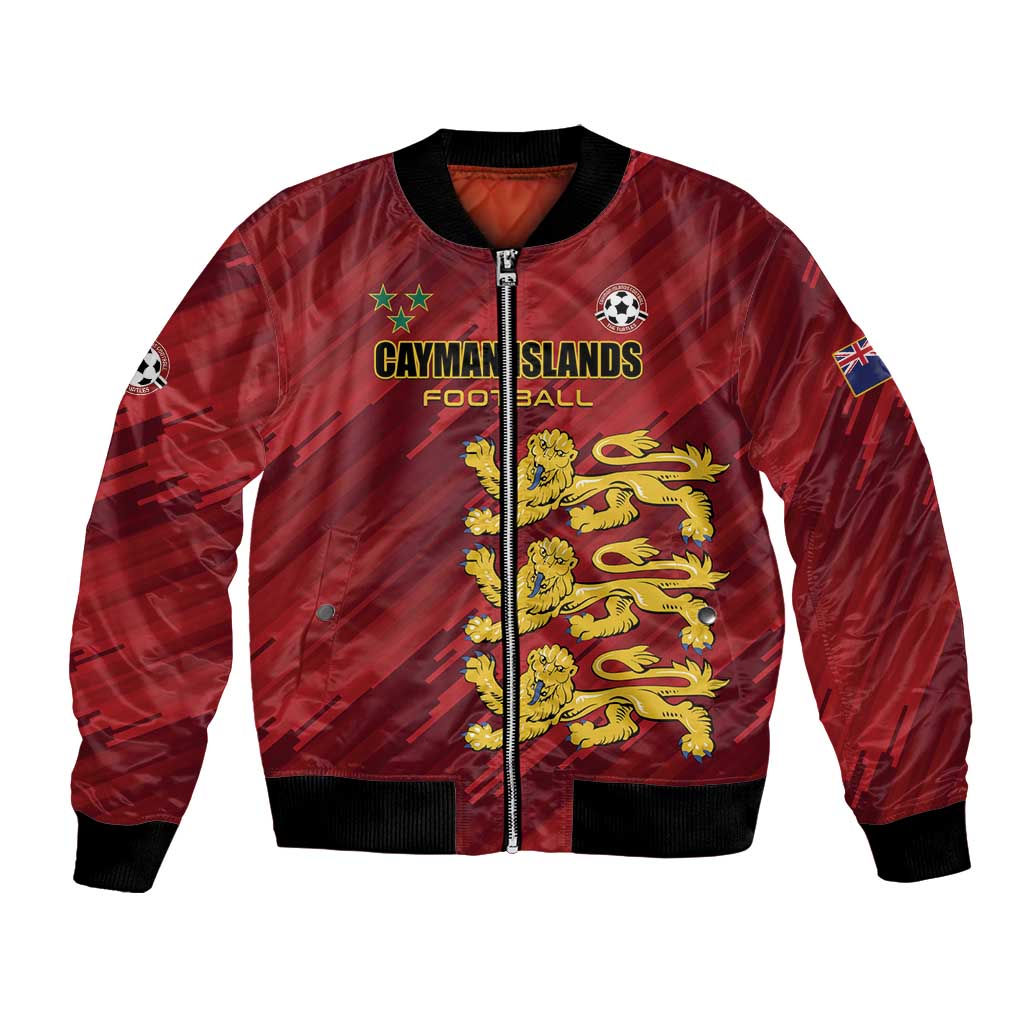 Custom Football Cayman Islands Bomber Jacket The Turtles Come On - Wonder Print Shop