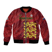 Custom Football Cayman Islands Bomber Jacket The Turtles Come On - Wonder Print Shop