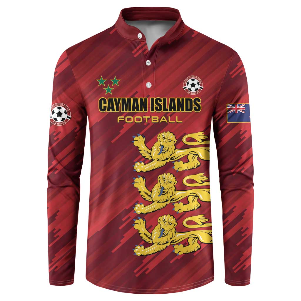 Custom Football Cayman Islands Button Sweatshirt The Turtles Come On - Wonder Print Shop