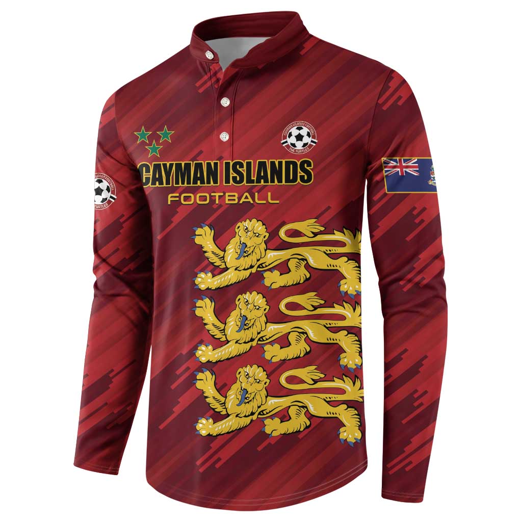 Custom Football Cayman Islands Button Sweatshirt The Turtles Come On - Wonder Print Shop