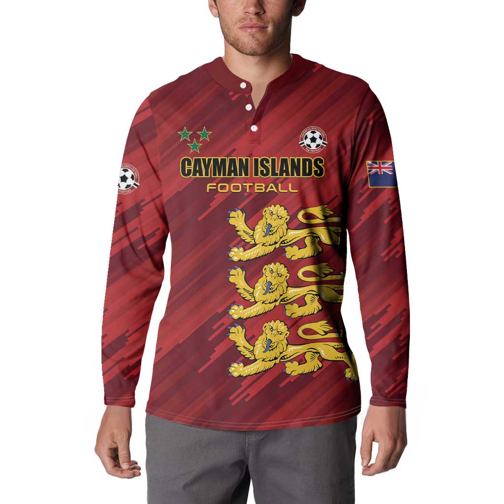 Custom Football Cayman Islands Button Sweatshirt The Turtles Come On - Wonder Print Shop