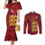 Custom Football Cayman Islands Couples Matching Mermaid Dress and Long Sleeve Button Shirt The Turtles Come On - Wonder Print Shop
