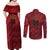 Custom Football Cayman Islands Couples Matching Off Shoulder Maxi Dress and Long Sleeve Button Shirt The Turtles Come On - Wonder Print Shop