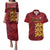 Custom Football Cayman Islands Couples Matching Puletasi and Hawaiian Shirt The Turtles Come On - Wonder Print Shop