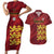 Custom Football Cayman Islands Couples Matching Short Sleeve Bodycon Dress and Hawaiian Shirt The Turtles Come On - Wonder Print Shop