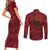 Custom Football Cayman Islands Couples Matching Short Sleeve Bodycon Dress and Long Sleeve Button Shirt The Turtles Come On - Wonder Print Shop