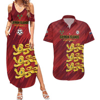 Custom Football Cayman Islands Couples Matching Summer Maxi Dress and Hawaiian Shirt The Turtles Come On - Wonder Print Shop