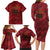 Custom Football Cayman Islands Family Matching Long Sleeve Bodycon Dress and Hawaiian Shirt The Turtles Come On - Wonder Print Shop