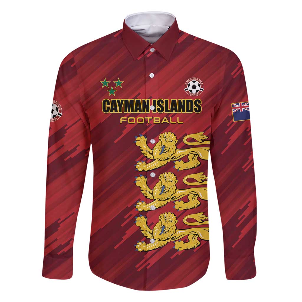 Custom Football Cayman Islands Family Matching Long Sleeve Bodycon Dress and Hawaiian Shirt The Turtles Come On - Wonder Print Shop