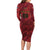 Custom Football Cayman Islands Family Matching Long Sleeve Bodycon Dress and Hawaiian Shirt The Turtles Come On - Wonder Print Shop