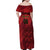 Custom Football Cayman Islands Family Matching Off Shoulder Maxi Dress and Hawaiian Shirt The Turtles Come On - Wonder Print Shop