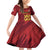 Custom Football Cayman Islands Family Matching Off Shoulder Short Dress and Hawaiian Shirt The Turtles Come On - Wonder Print Shop
