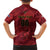 Custom Football Cayman Islands Family Matching Short Sleeve Bodycon Dress and Hawaiian Shirt The Turtles Come On - Wonder Print Shop