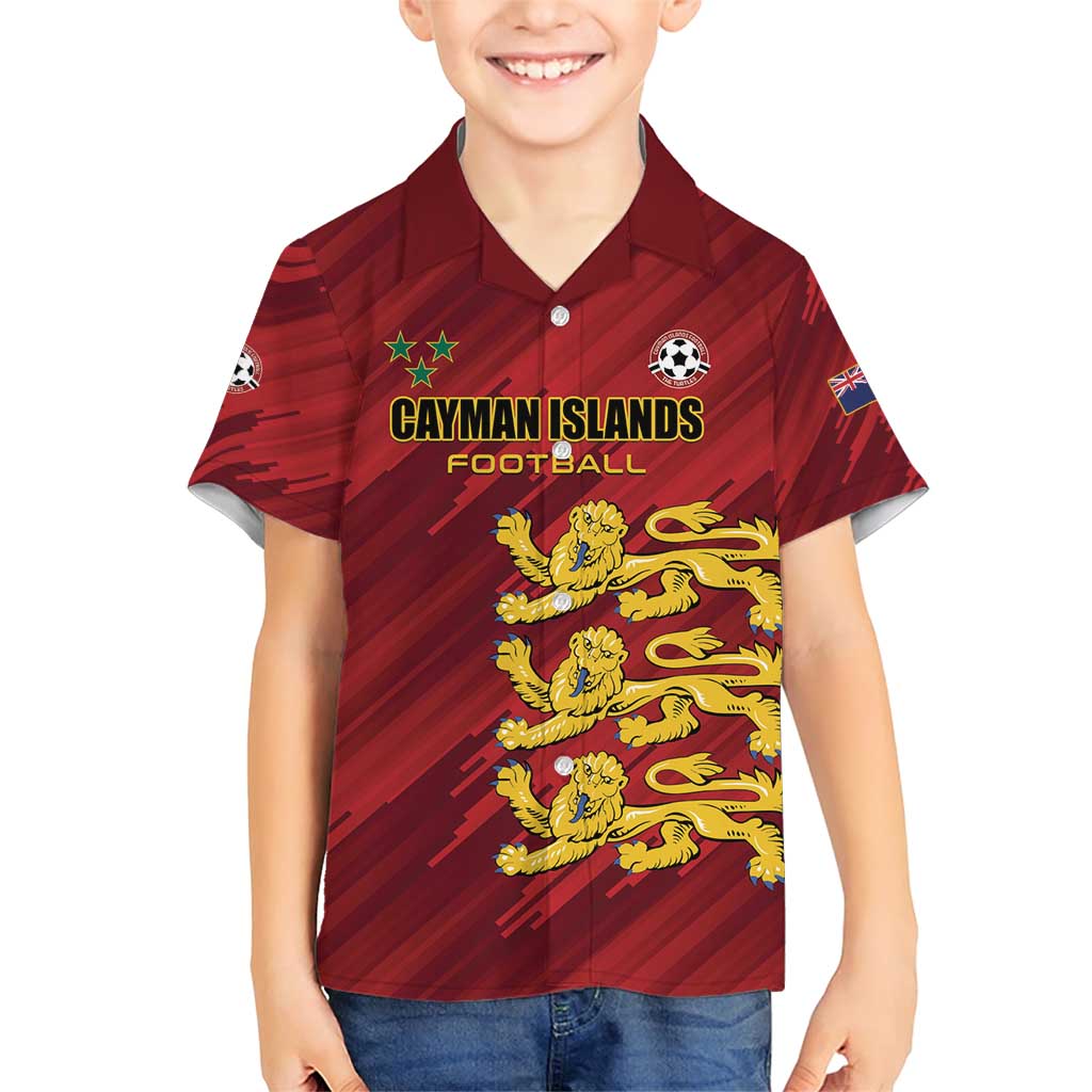 Custom Football Cayman Islands Family Matching Short Sleeve Bodycon Dress and Hawaiian Shirt The Turtles Come On - Wonder Print Shop