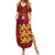 Custom Football Cayman Islands Family Matching Summer Maxi Dress and Hawaiian Shirt The Turtles Come On - Wonder Print Shop