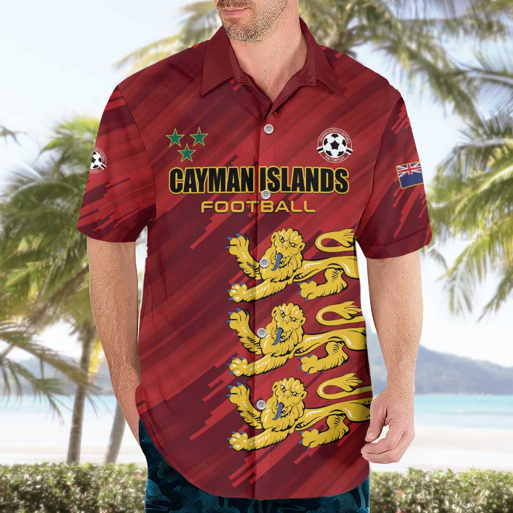 Custom Football Cayman Islands Hawaiian Shirt The Turtles Come On - Wonder Print Shop