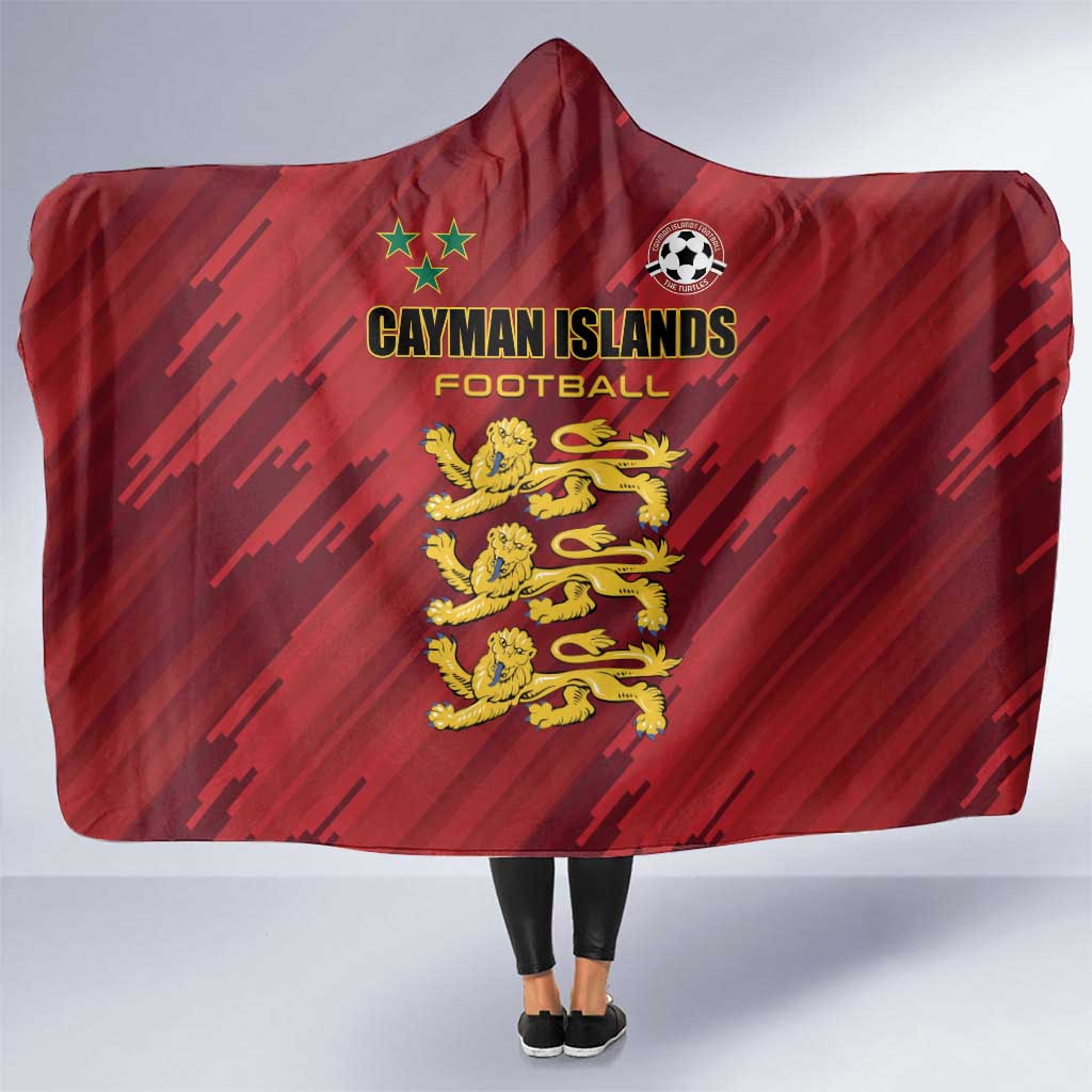 Football Cayman Islands Hooded Blanket The Turtles Come On - Wonder Print Shop