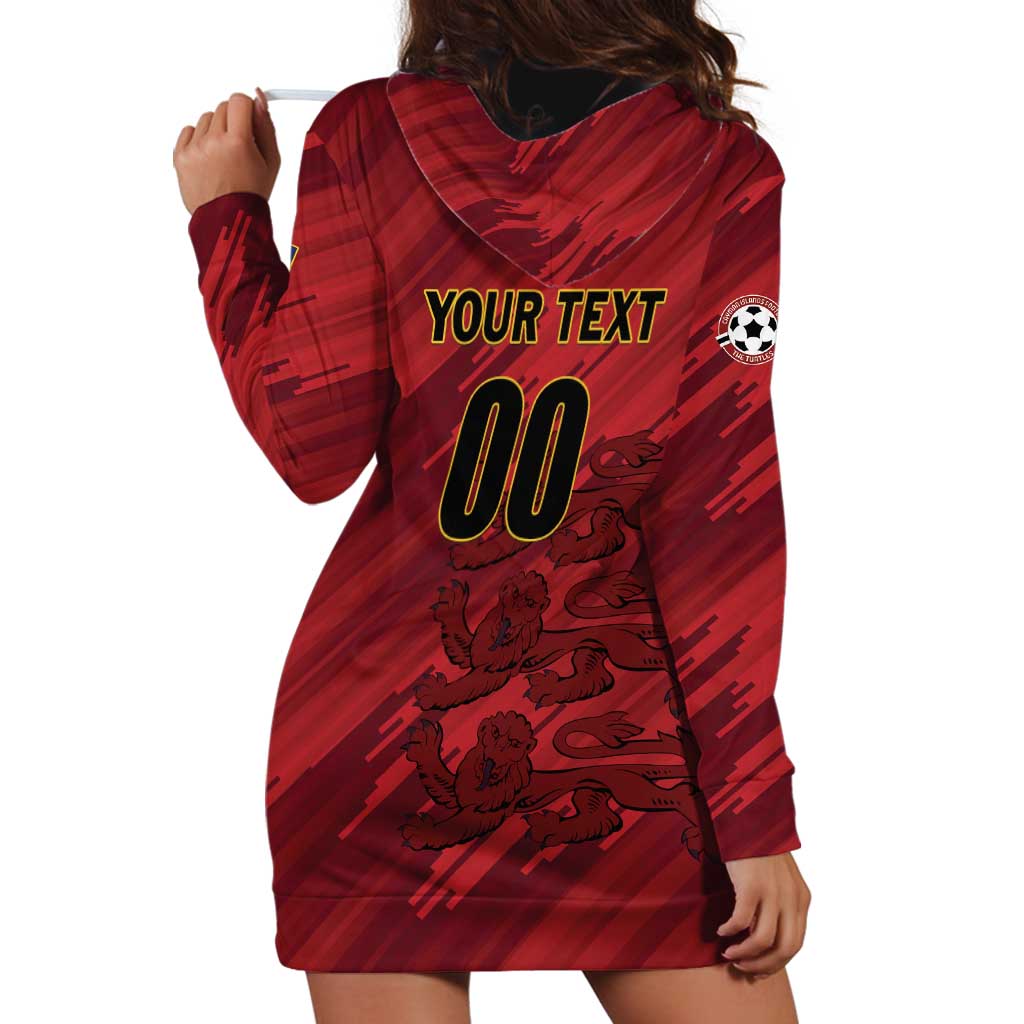 Custom Football Cayman Islands Hoodie Dress The Turtles Come On - Wonder Print Shop