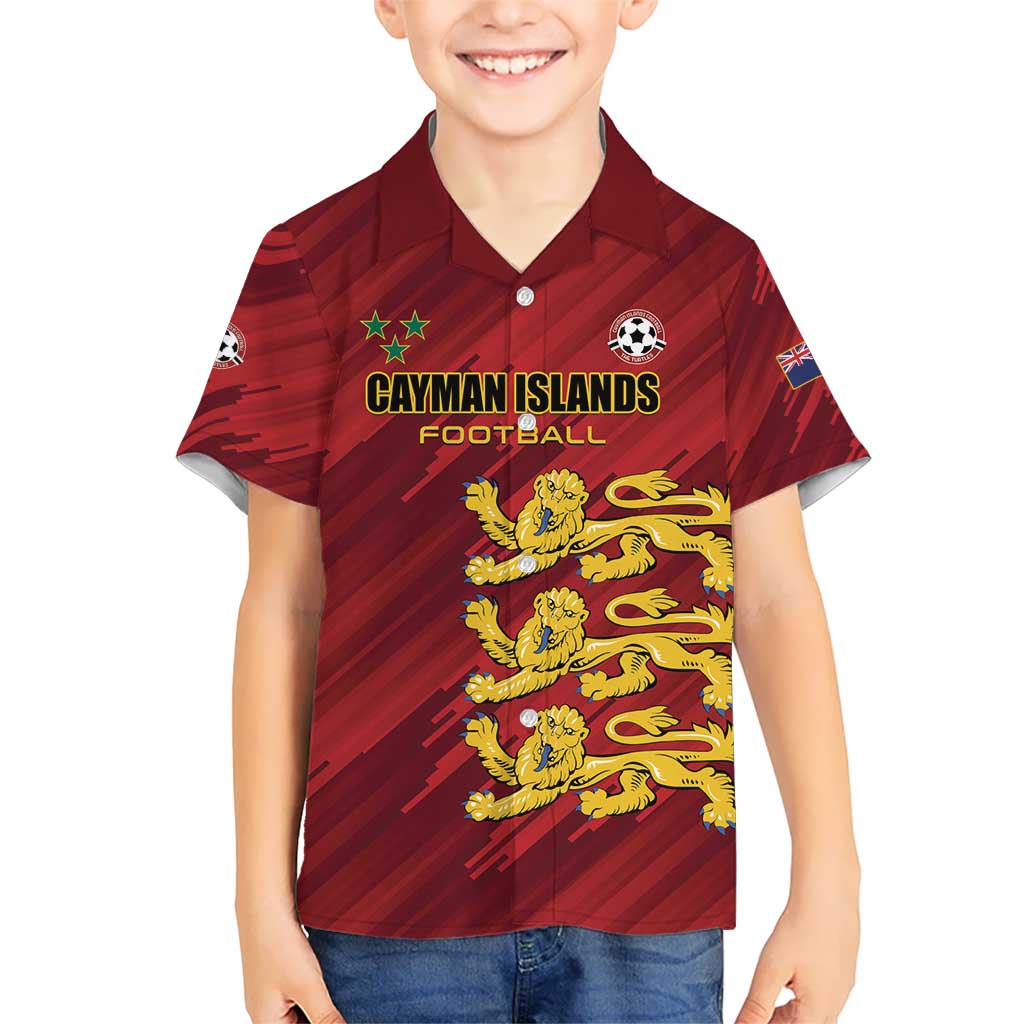 Custom Football Cayman Islands Kid Hawaiian Shirt The Turtles Come On - Wonder Print Shop