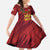 Custom Football Cayman Islands Kid Short Sleeve Dress The Turtles Come On - Wonder Print Shop